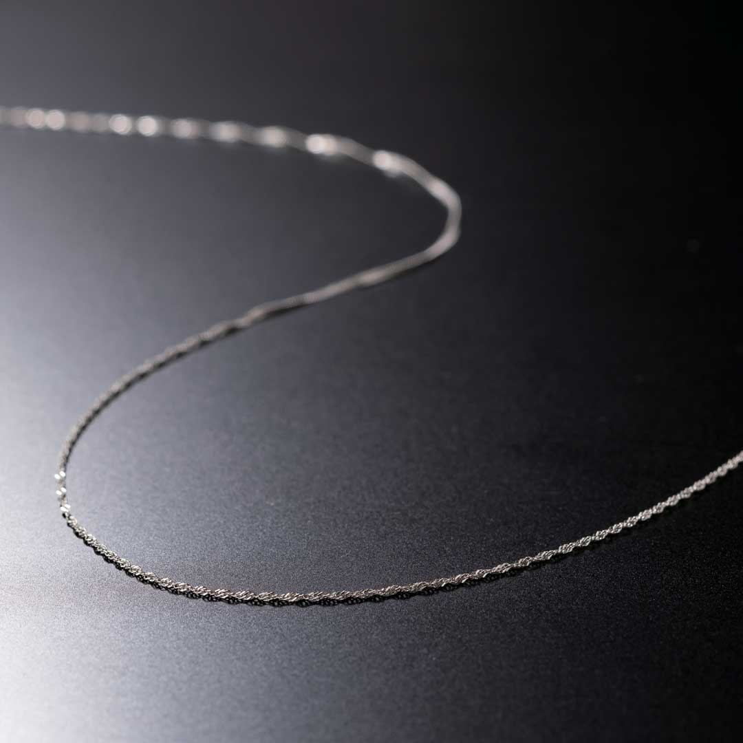 国産ジュエリー　純プラチナ　スクリューチェーン ／ ＯＫＫＯ