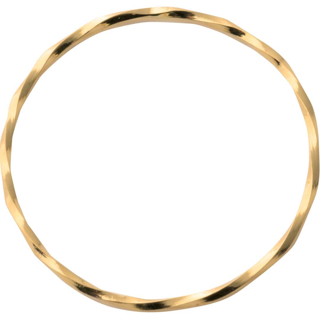 国産ジュエリー　Ｋ１８　ほっそーいリング　角ねじり　Ｋ１８　／ ＯＫＫＯ