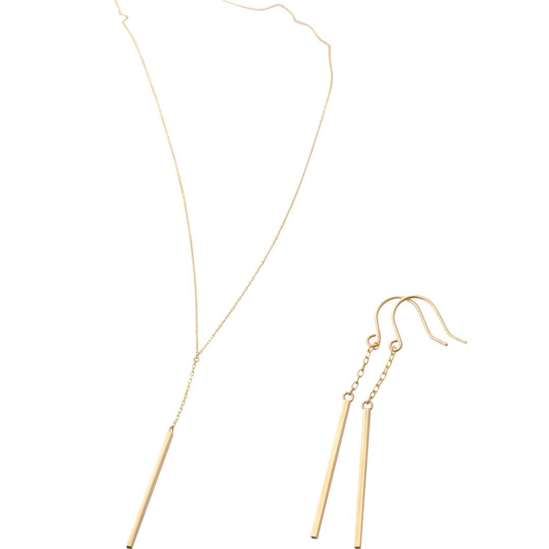 国産ジュエリー　Ｋ１０ＹＧ　スイングスクエア　／ ＯＫＫＯ