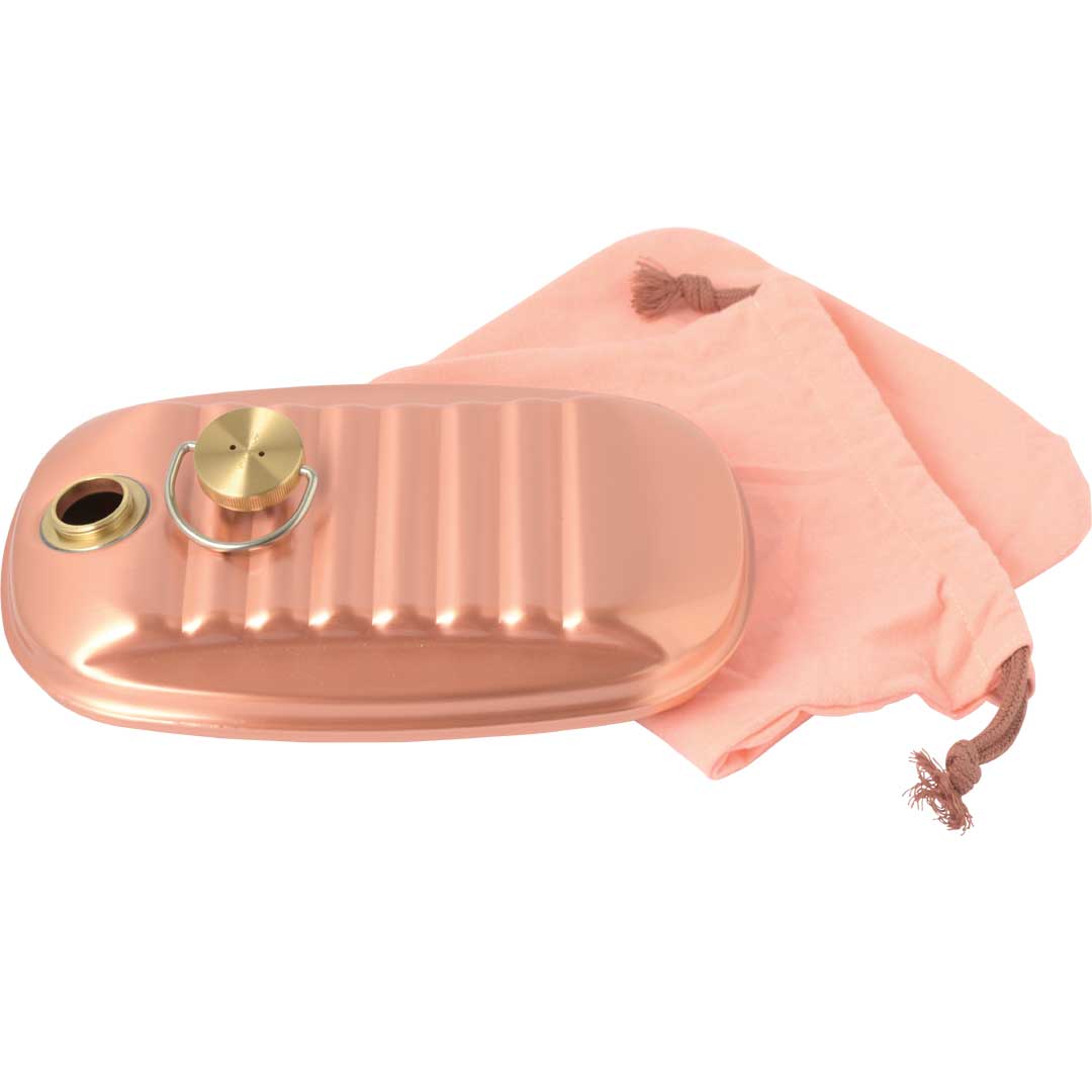 純銅湯たんぽ　袋付