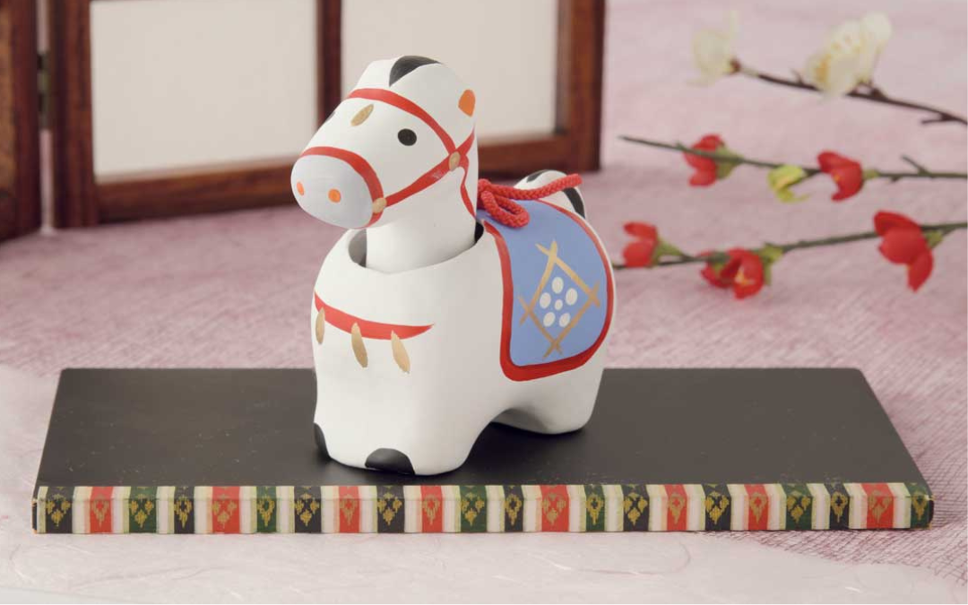 ③端午の節句 張子の虎 桂甫作｜箱付｜発色良好・保存状態良　郷土玩具　首振り 会津張子 首振り招福午（小） | すべての商品 | 日本のいいもの.