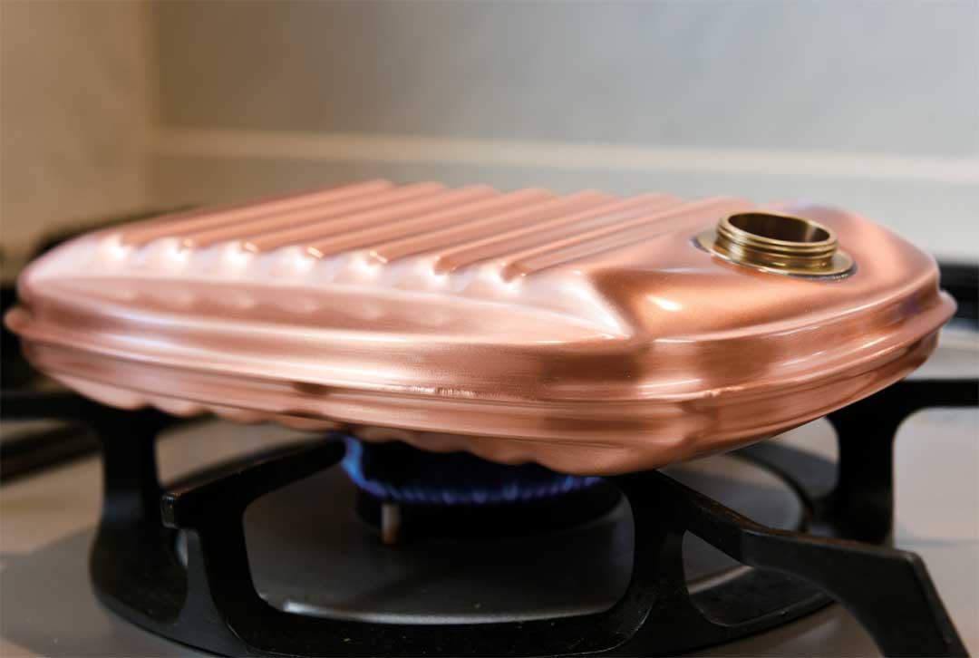 純銅湯たんぽ　袋付