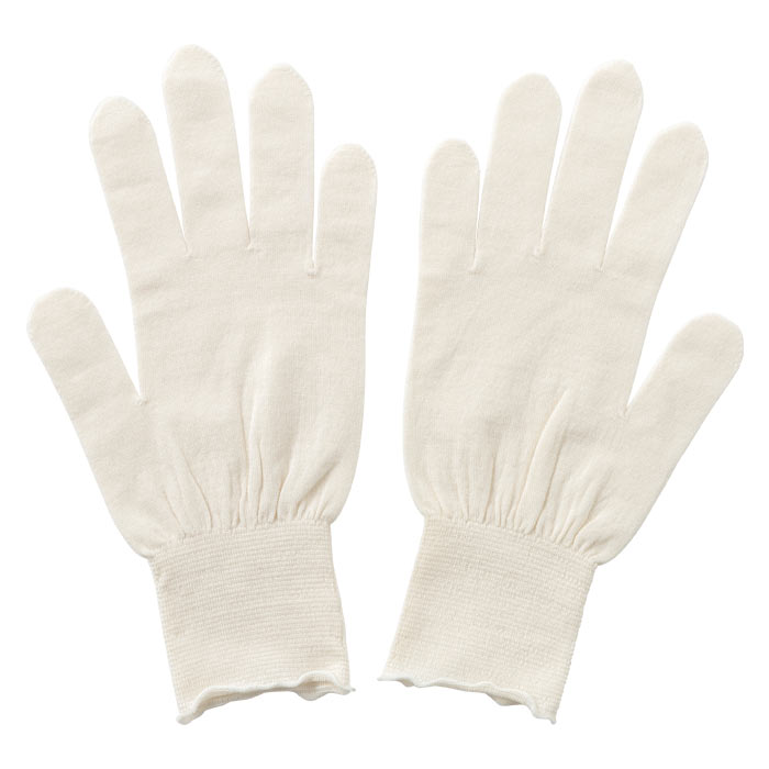 【寺田ニット:KURUMI FACTORY】シルク手袋 ショート