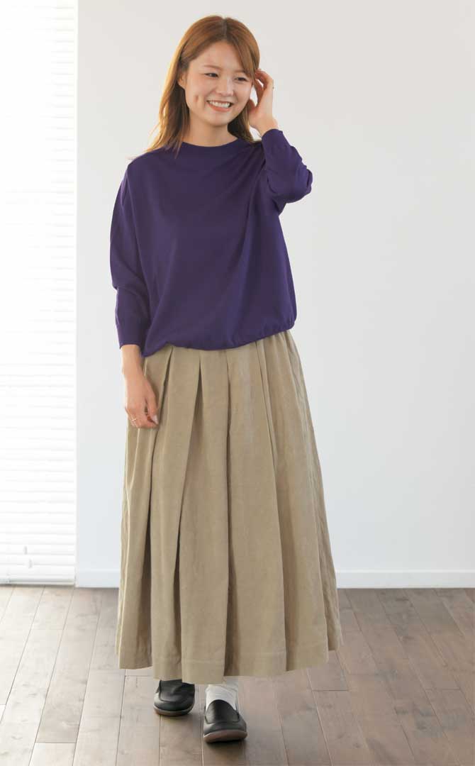 ホールガーメント ７分袖ニット／リネンや