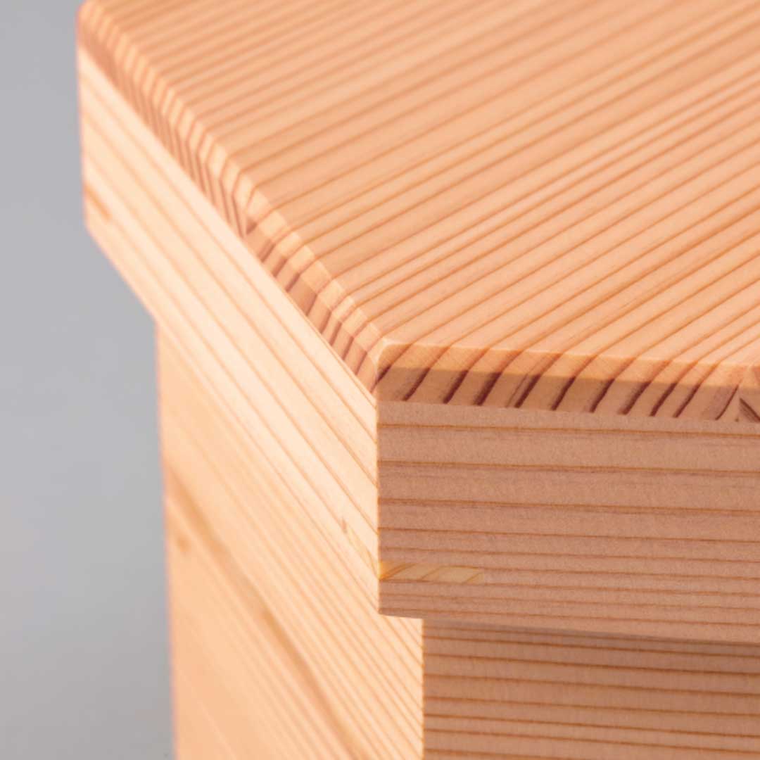 秋田杉　みやび六角二段重