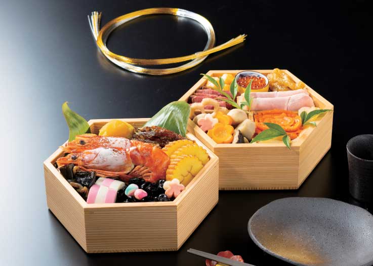 秋田杉　みやび六角二段重