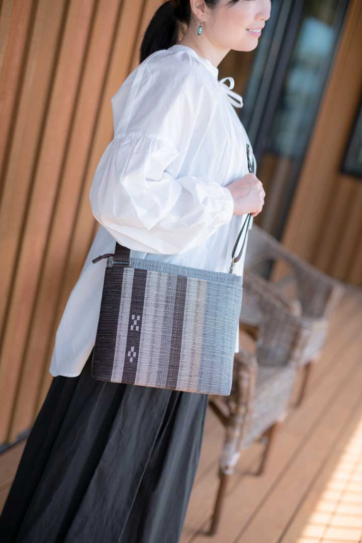 みんさー織　トラベルショルダー　綾羽