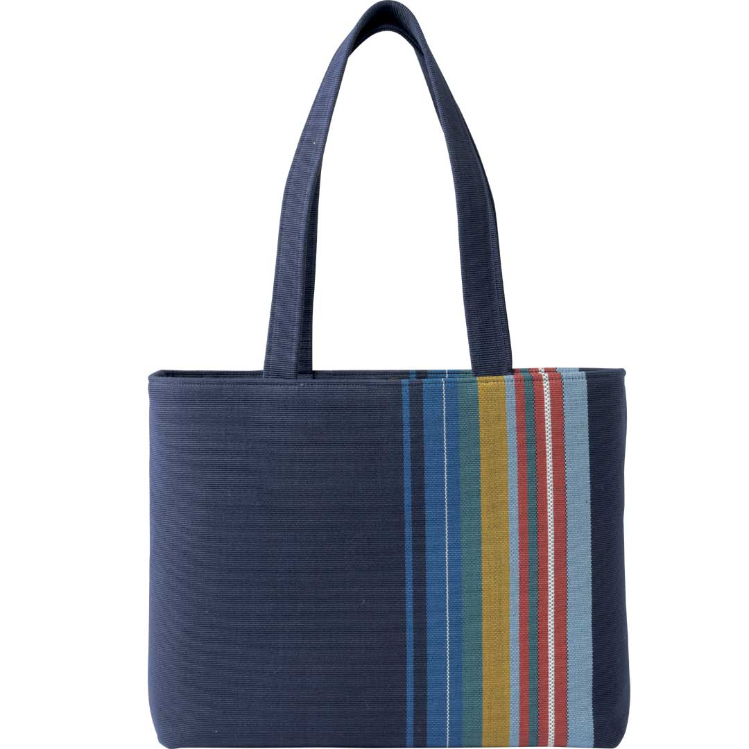 みんさー織　デイリートート　サブトロ　紺