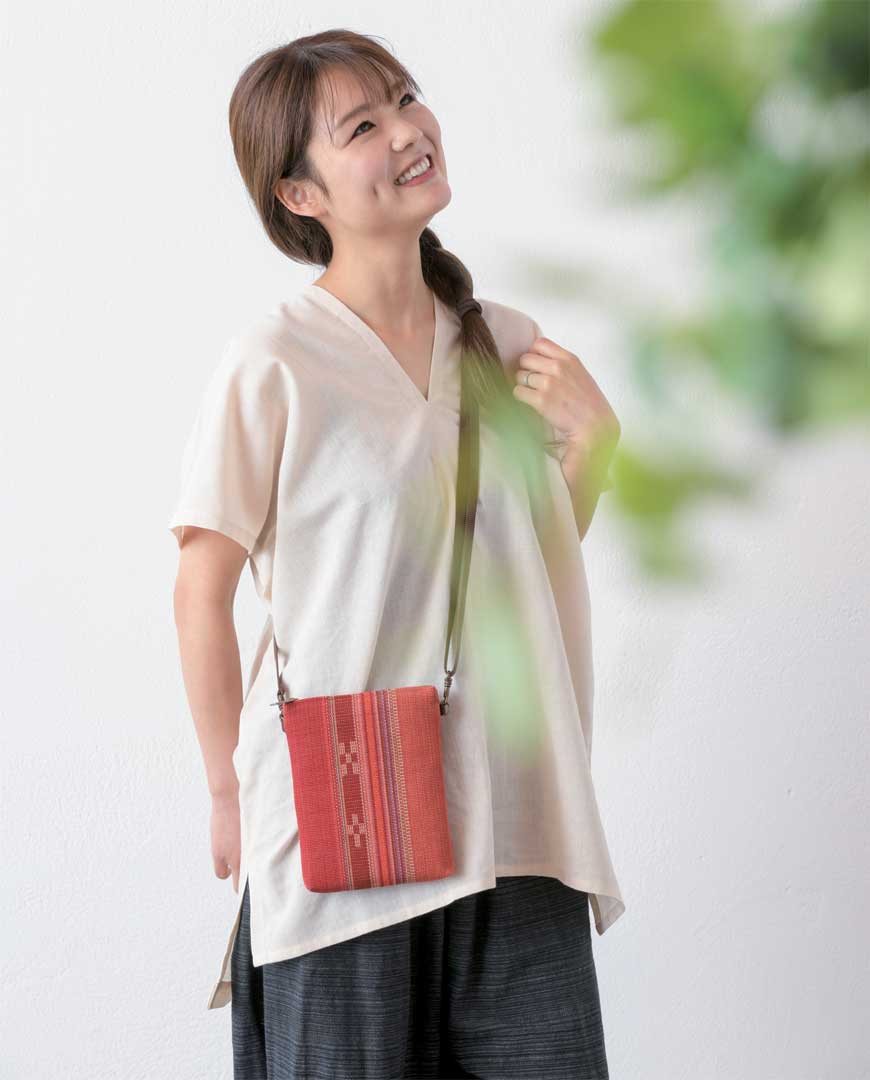 みんさー織　エム・ポシェット　こっかーら