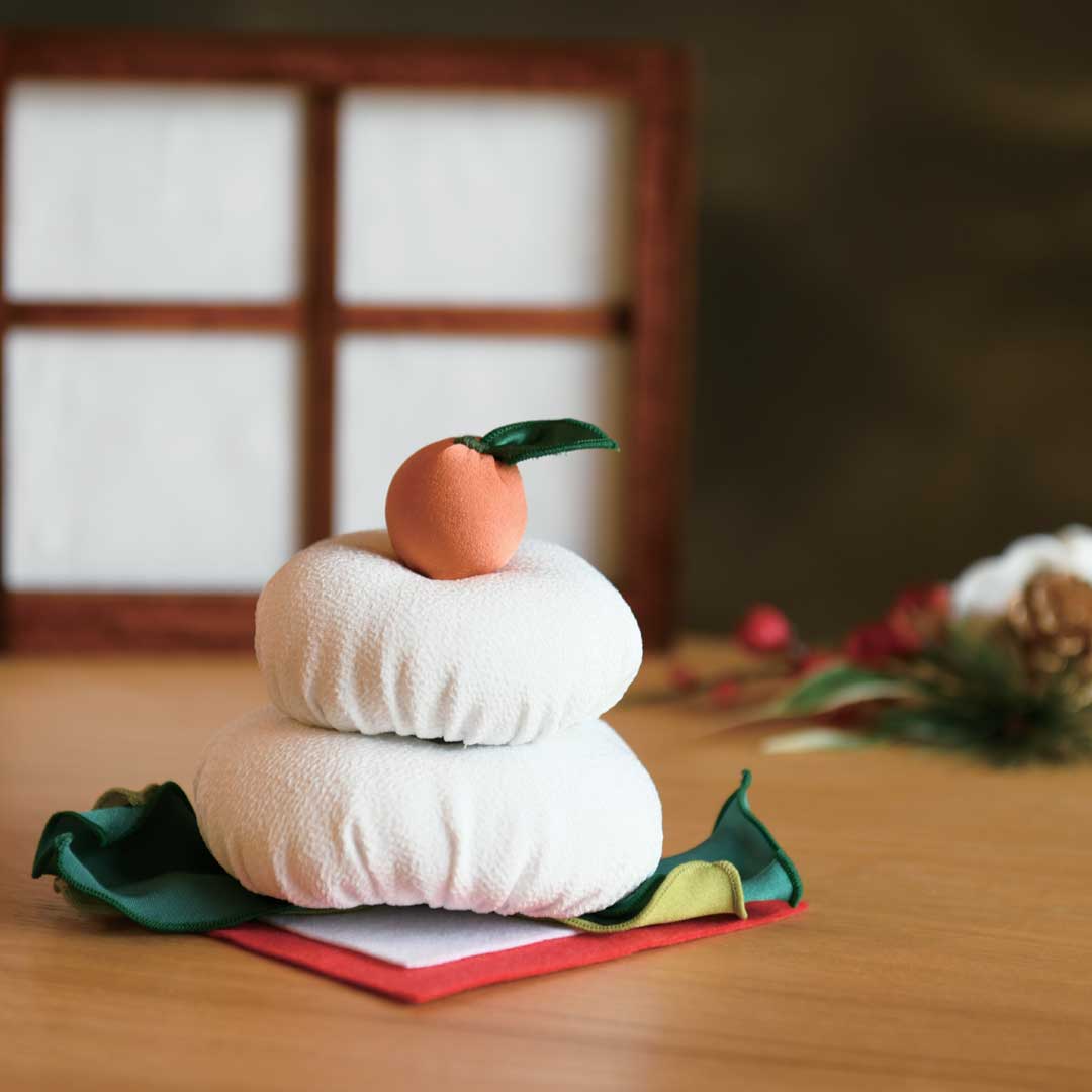 ちりめん鏡餅飾り