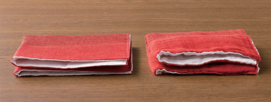 紅白リバーシブルかやお台ふき