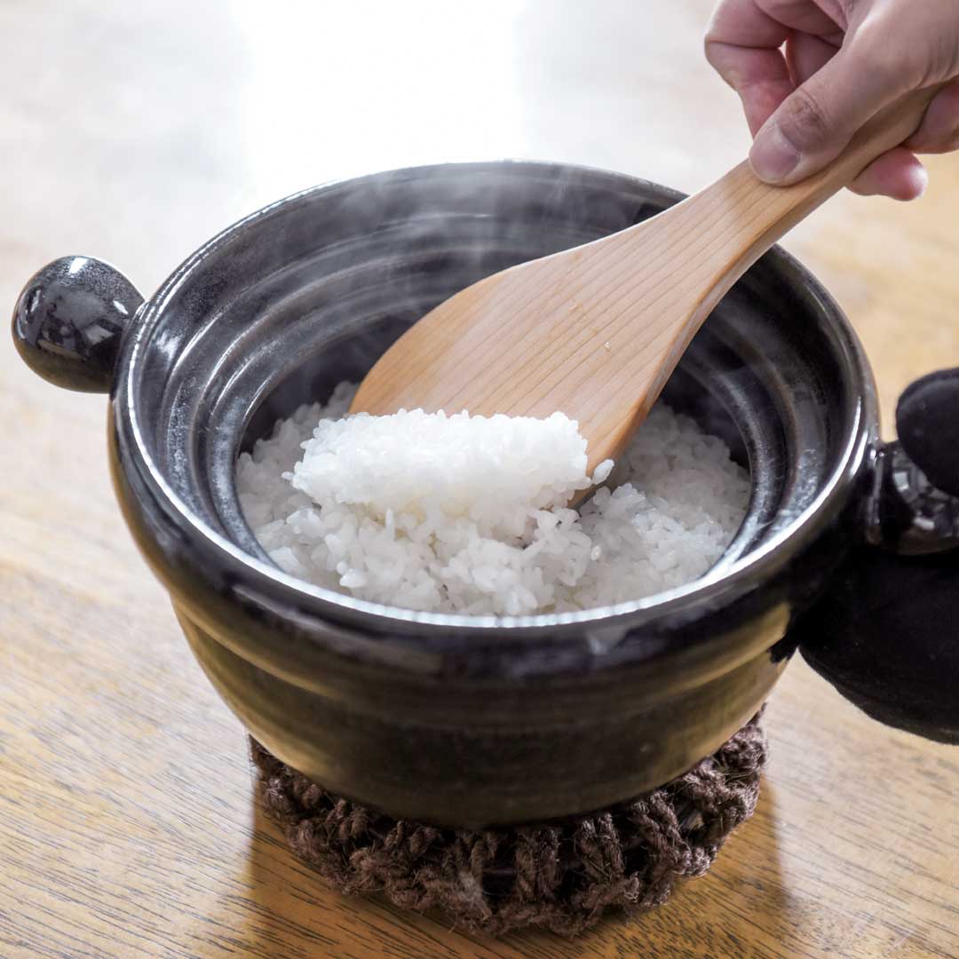 萬古焼　丸ごはん土鍋／弥生陶園