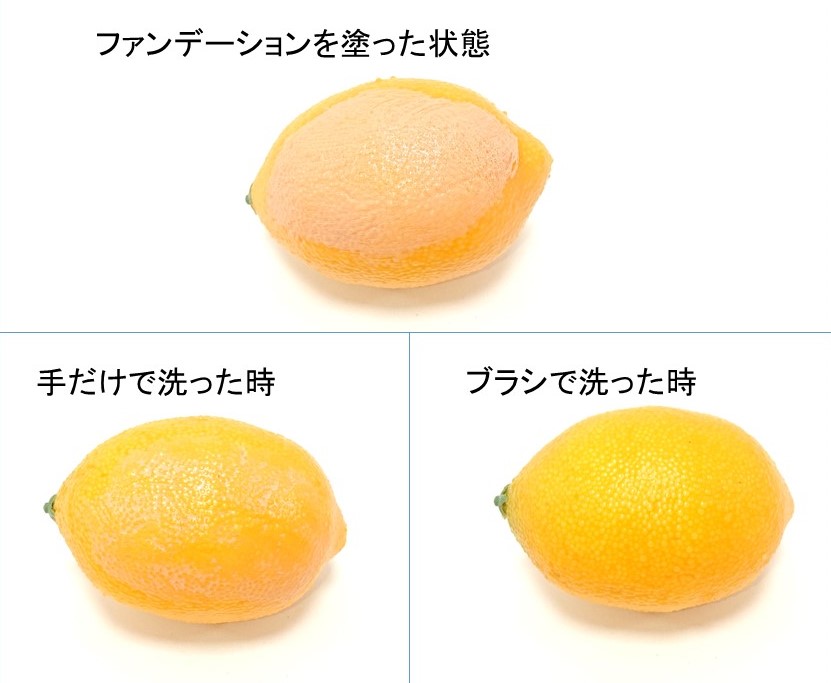 【ＨW-WV】熊野筆ハート型洗顔ブラシ