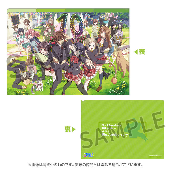 C*a様 中二病でも恋がしたい！　クリアファイル 中二病でも恋がしたい！」シリーズ †10周年記念† 3ポケットクリアファイル