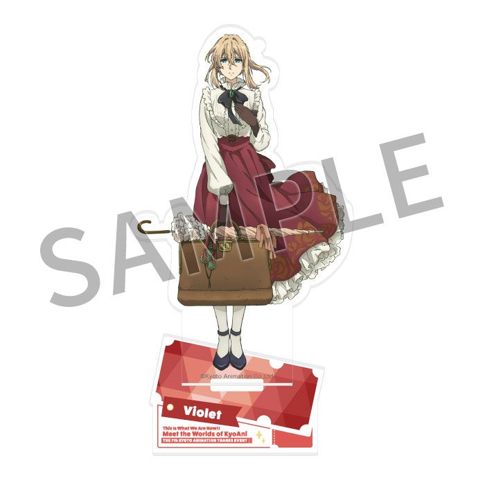 第5回京都アニ　ファン感謝　ヴァイオレット・エヴァーガーデン　アクリルスタンド 私たちは、いま！！ ―京アニのセカイ展― アクリルスタンド