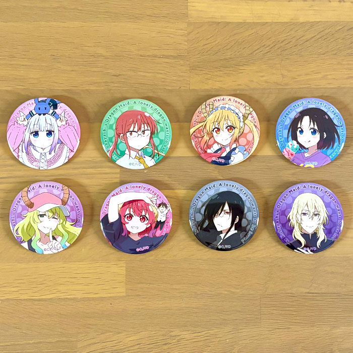 小林さんちのメイドラゴン 特製缶バッジ 3種 映画『小林さんちのメイドラゴン さみしがりやの竜』 缶バッジ