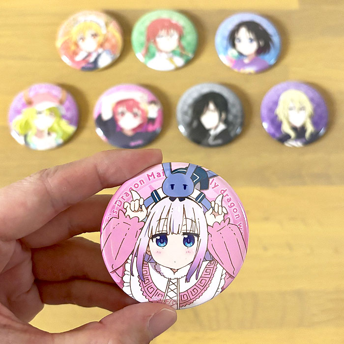 小林さんちのメイドラゴン 特製缶バッジ 3種 映画『小林さんちのメイドラゴン さみしがりやの竜』 缶バッジ