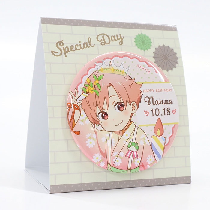 ツルネ －つながりの一射－ ビッグ缶バッジ バースデーver.【如月七緒】