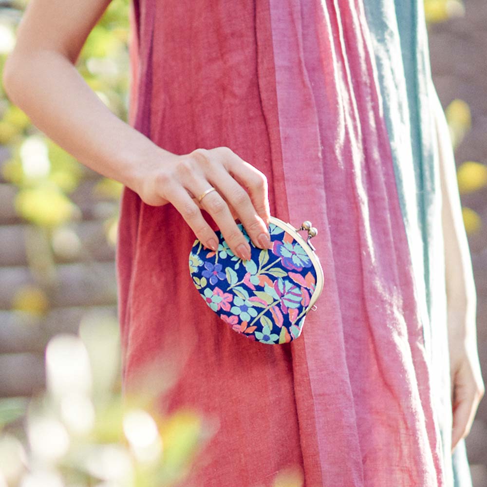 3.3寸丸がま口「はなばたけ」