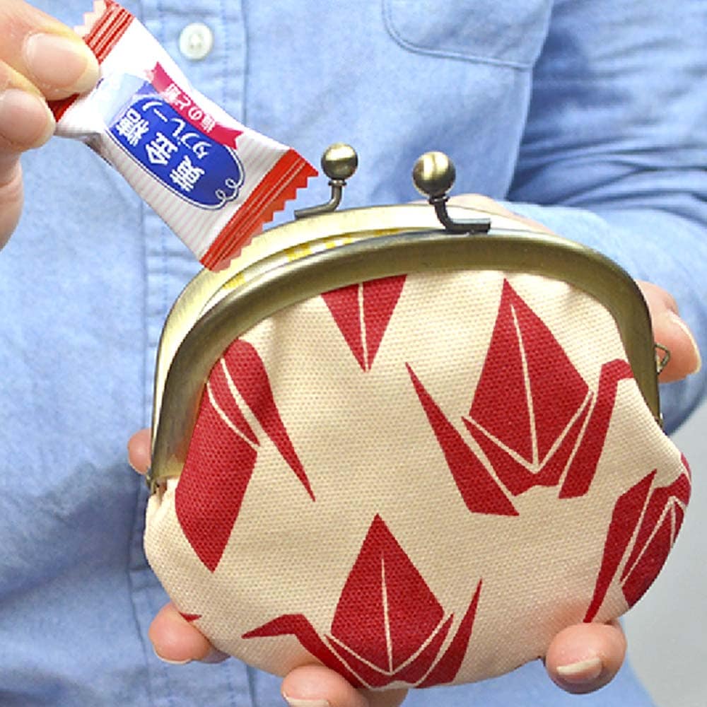 3.3寸丸がま口「おりづる」