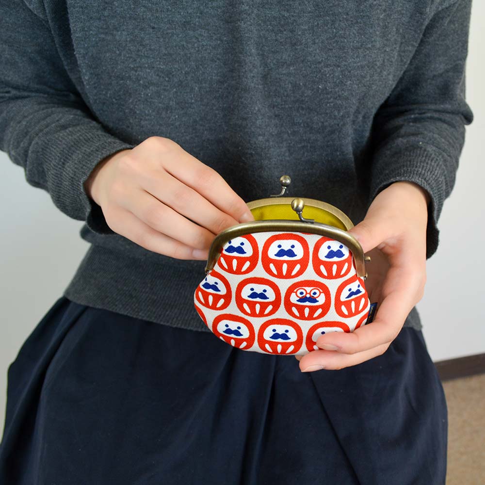 3.3寸丸がま口 「だるまさんがころんだ」