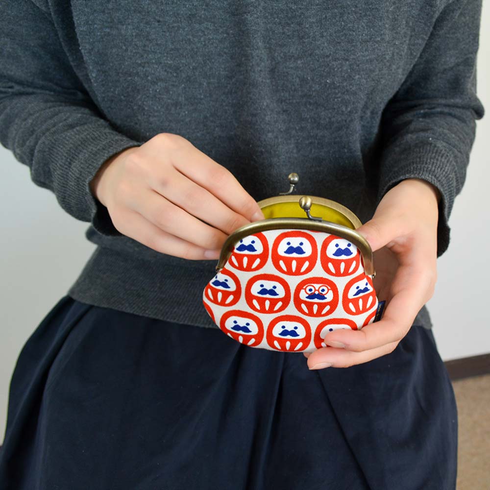 3.3寸丸がま口 「だるまさんがころんだ」