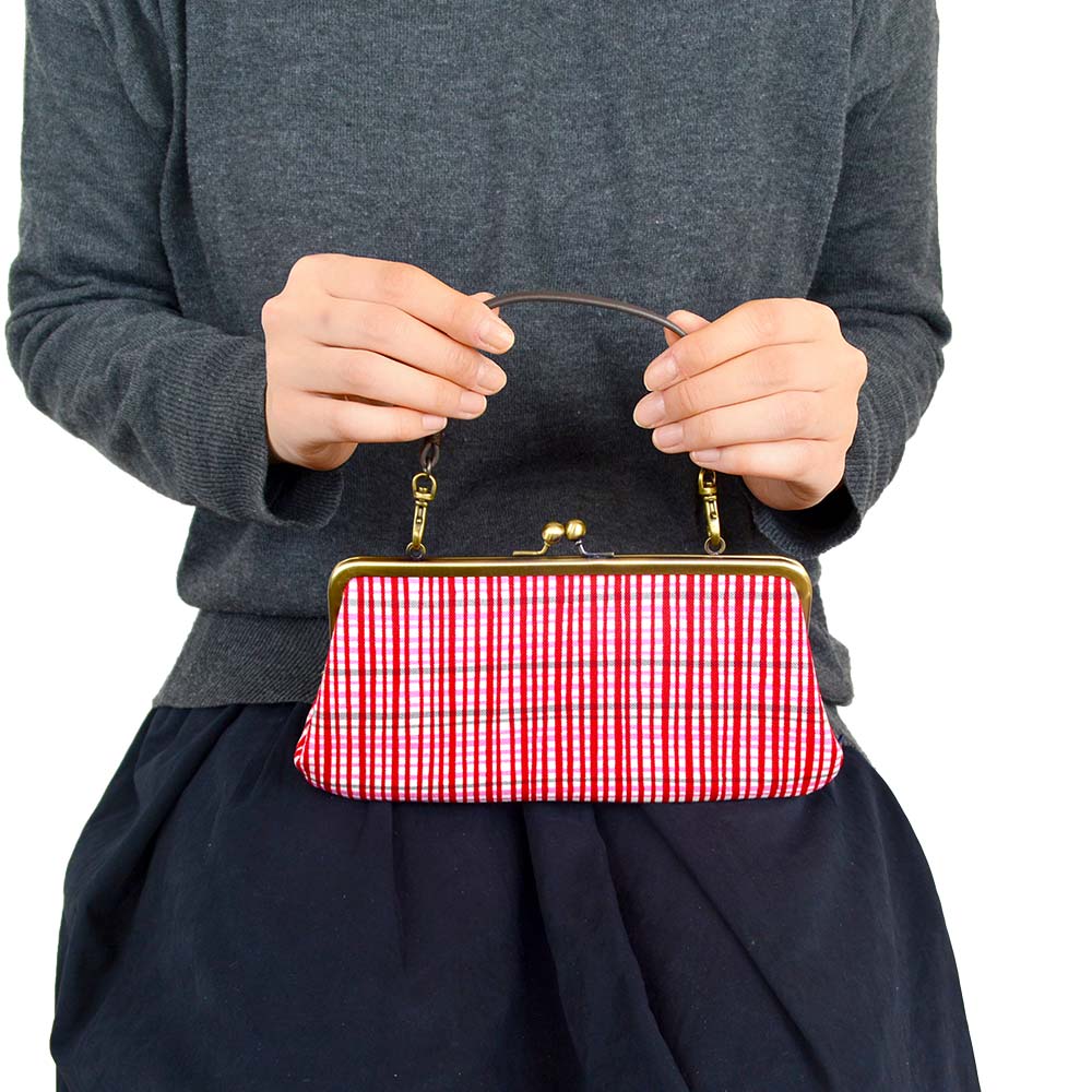 手捺染 親子長財布 こうし・セール品につきラッピング・手提げ不可