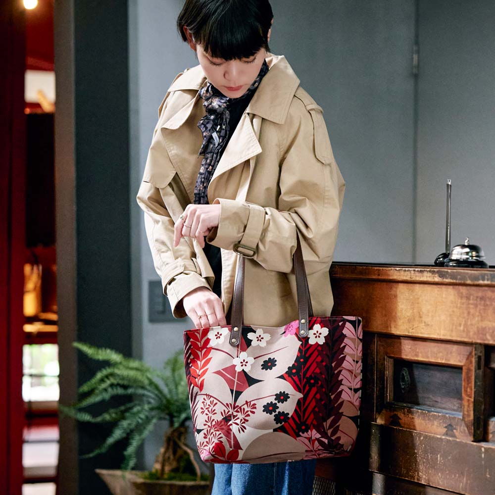 中トートバッグ「しょくぶつえん」