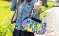 ギャザーベンリーがま口「かだん」2wayがま口バッグ