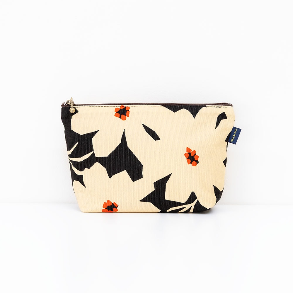 ファスナーポーチ「マーガレット くろ」