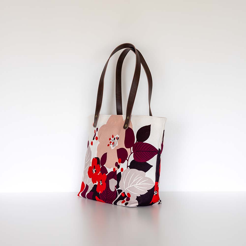中トートバッグ「はなもゆ」