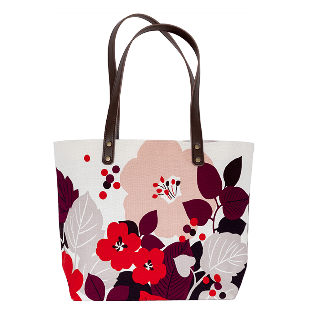 中トートバッグ「はなもゆ」