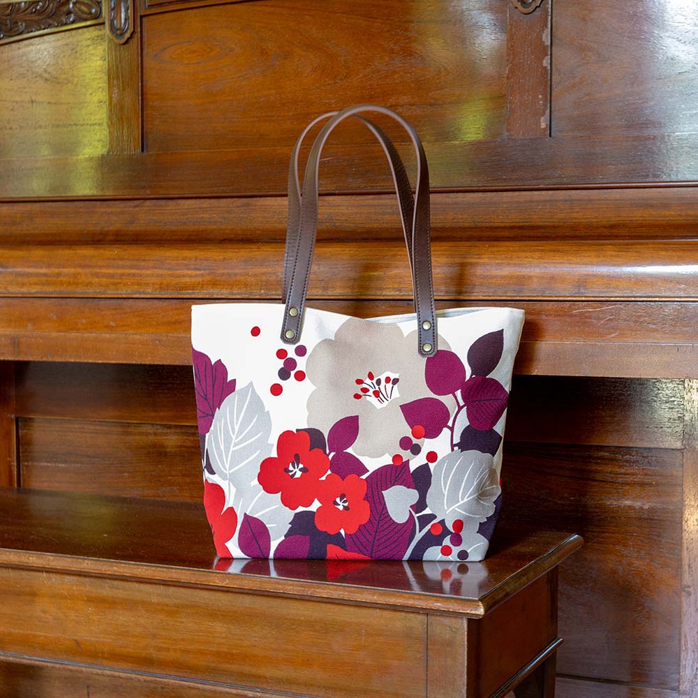 中トートバッグ「はなもゆ」