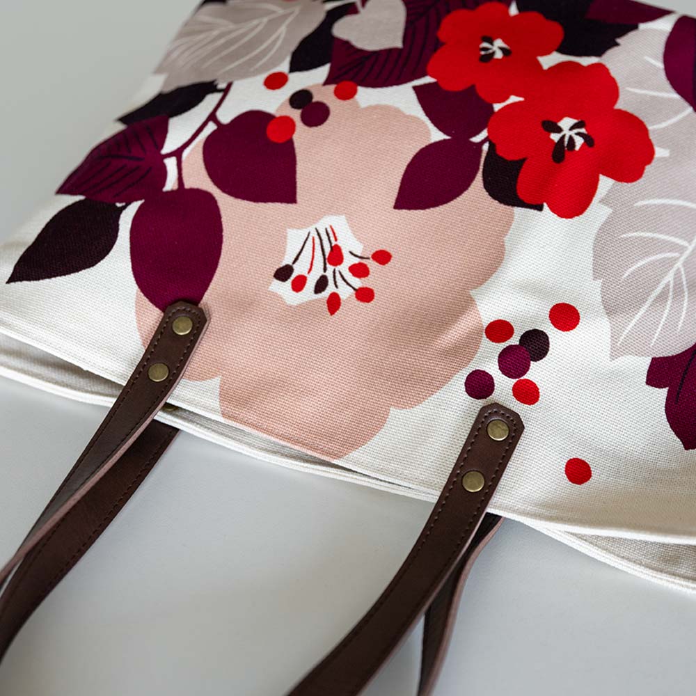 中トートバッグ「はなもゆ」