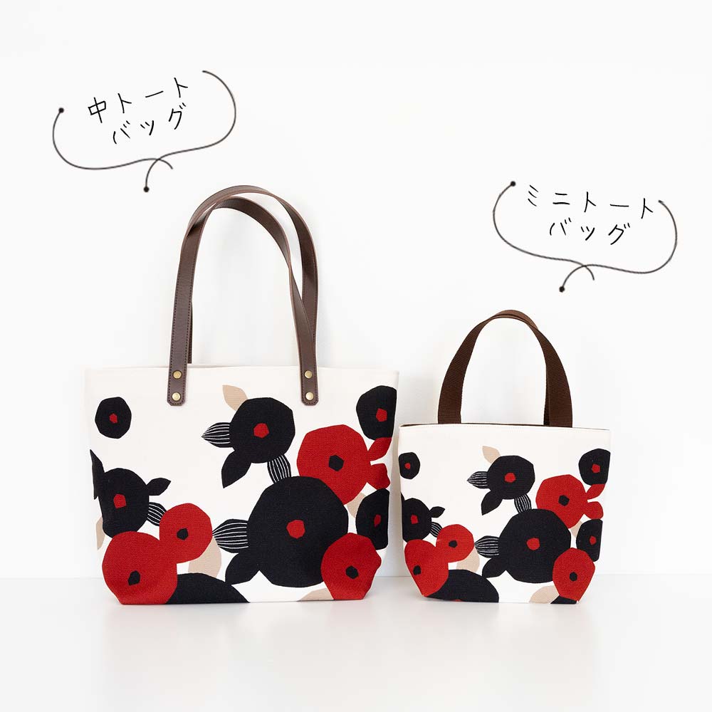 ミニトートバッグ 「たまつばき」