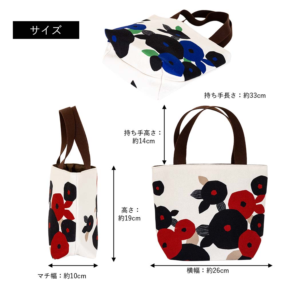 ミニトートバッグ 「たまつばき」