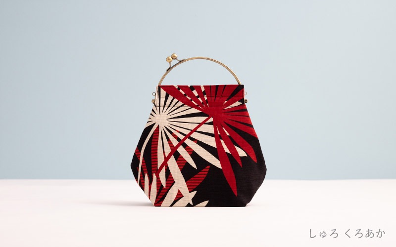 ベンリーがま口【大】「しゅろくろあか」