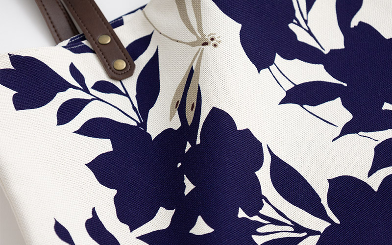 中トートバッグ「ききょうとんぼ」