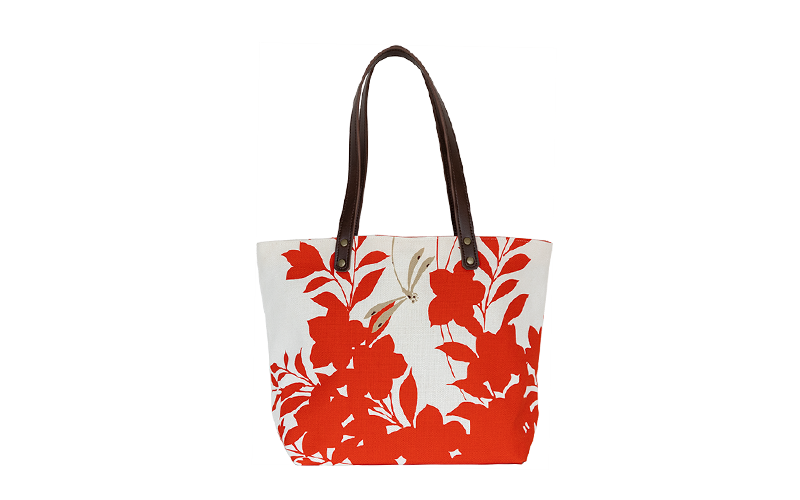 中トートバッグ「ききょうとんぼ」