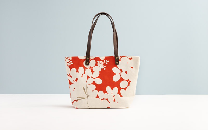 中トートバッグ「ききょうとんぼ」