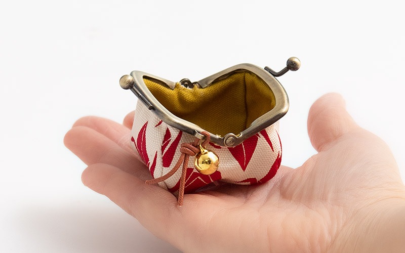 1.7寸ころりんがま口鈴付「おりづる」「くだもの」「はなばたけ」