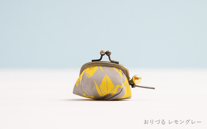 1.7寸ころりんがま口鈴付「おりづる」「くだもの」「はなばたけ」