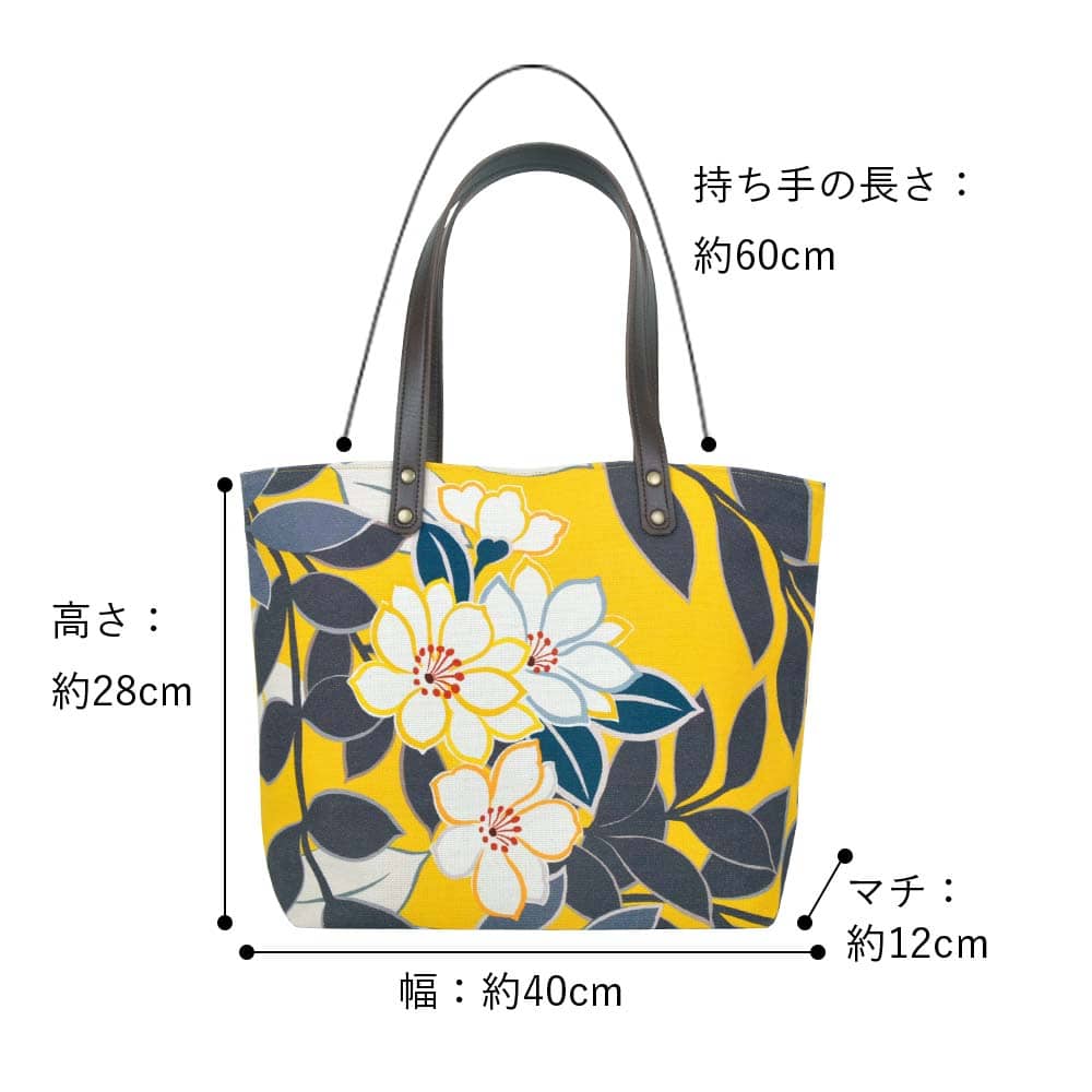 亥之吉 中トートバッグ ぼたぼたん