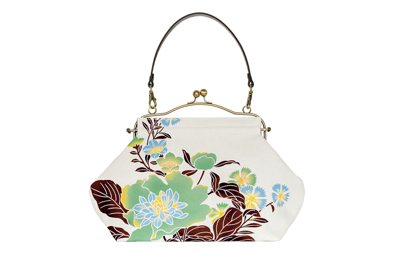 横長ベンリーがま口「てまりばな」