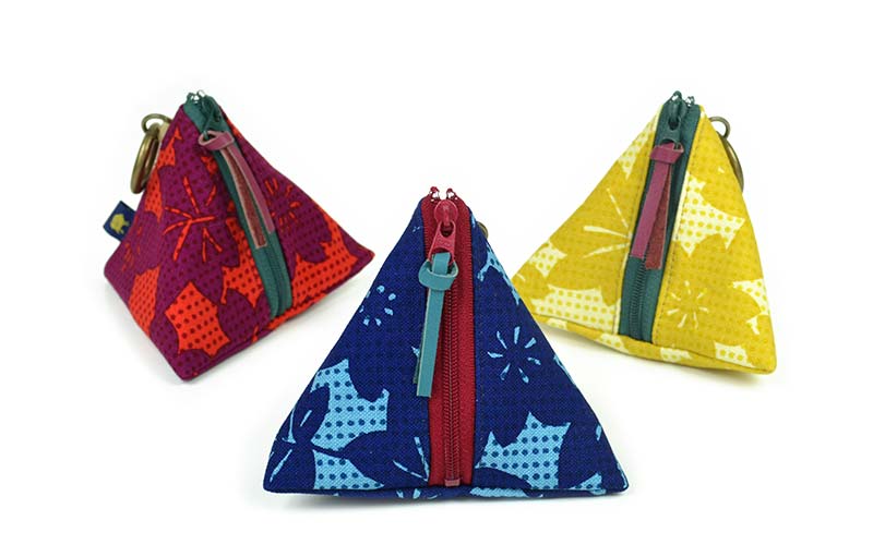 手捺染 テトラポーチ [さくらもみじ]