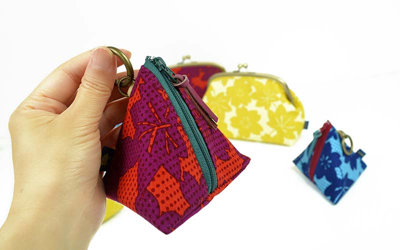 手捺染 テトラポーチ [さくらもみじ]