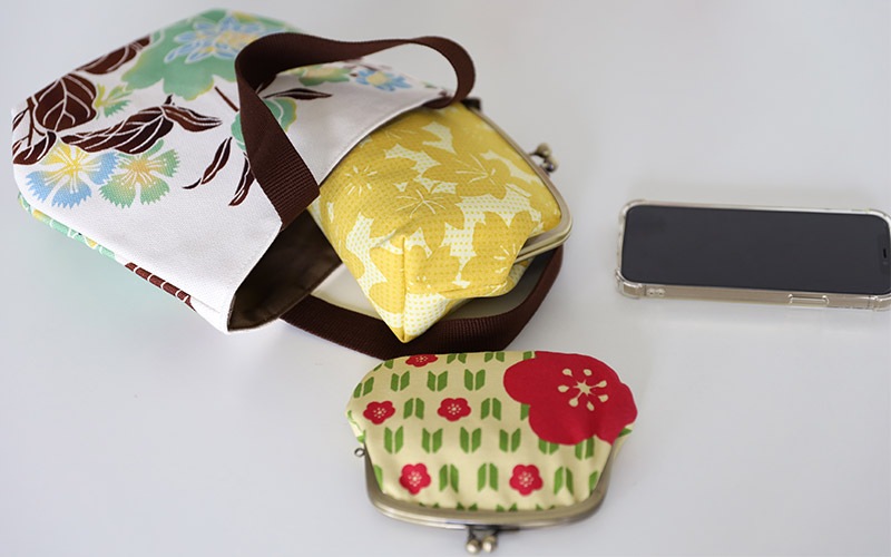 ミニトートバッグ 「てまりばな」