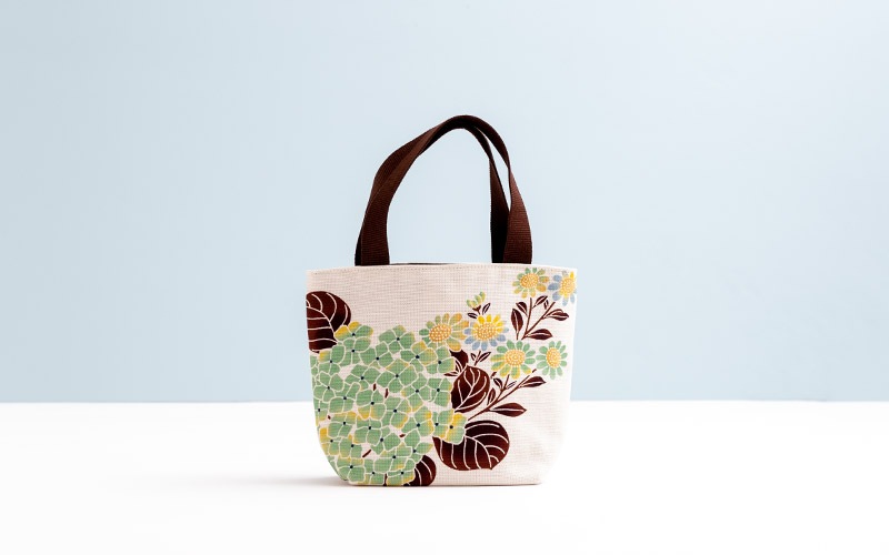 ミニトートバッグ 「てまりばな」