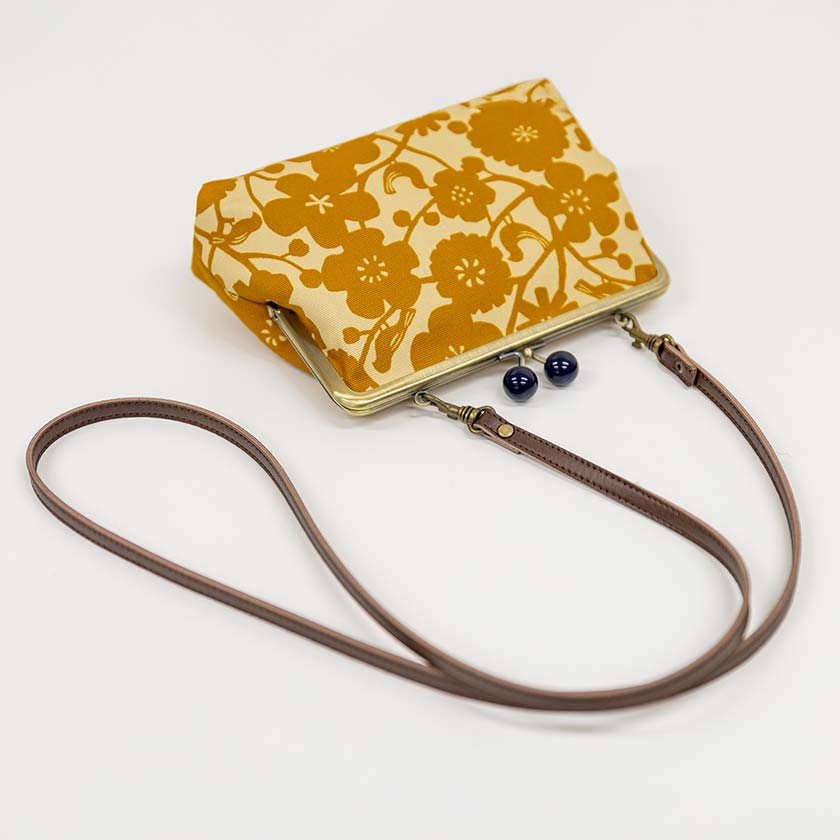 6寸ポシェットがま口 「とりのこえ」