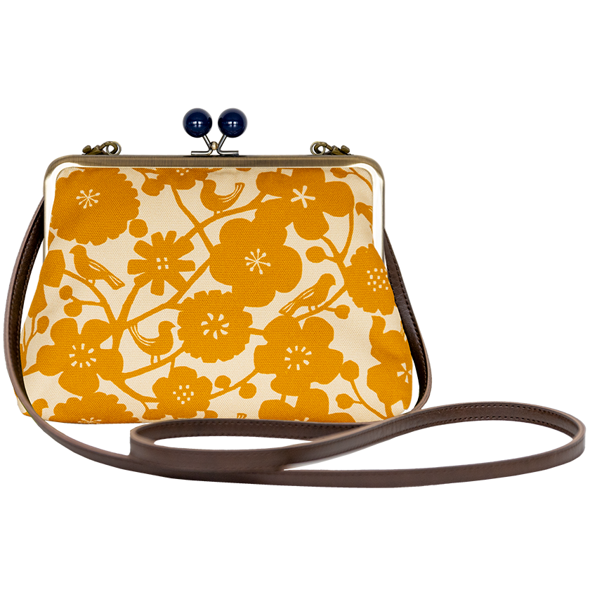 6寸ポシェットがま口 「とりのこえ」